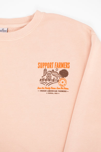 'Support Farmers - Save the Family Farms' Crewneck