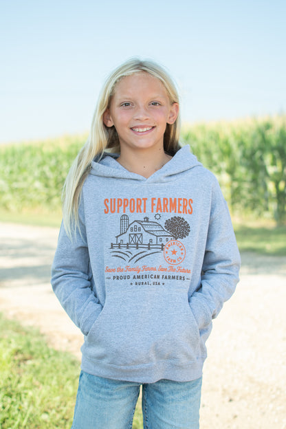 'Support Farmers - Save the Family Farms' Toddler/Youth Hoodie
