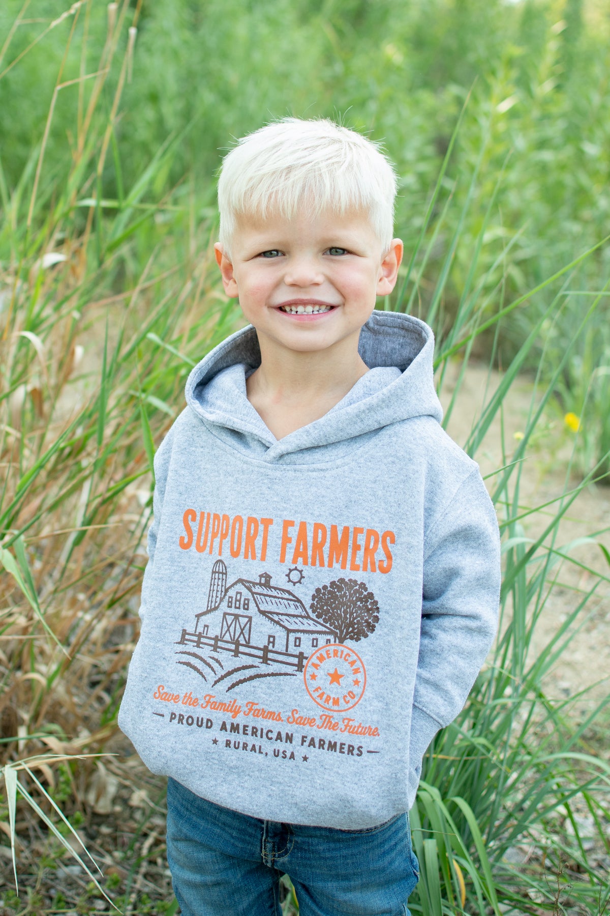 'Support Farmers - Save the Family Farms' Toddler/Youth Hoodie