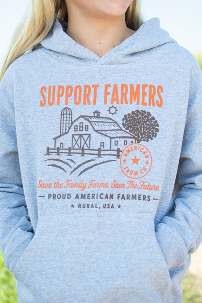 'Support Farmers - Save the Family Farms' Toddler/Youth Hoodie