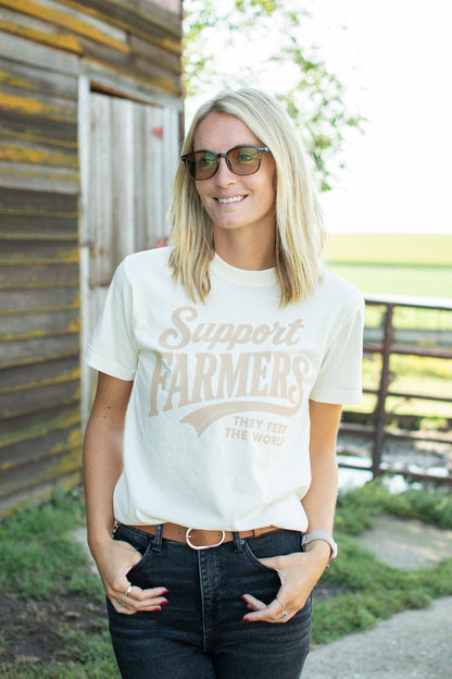 Support Farmers - They Feed The World Adult T-Shirt