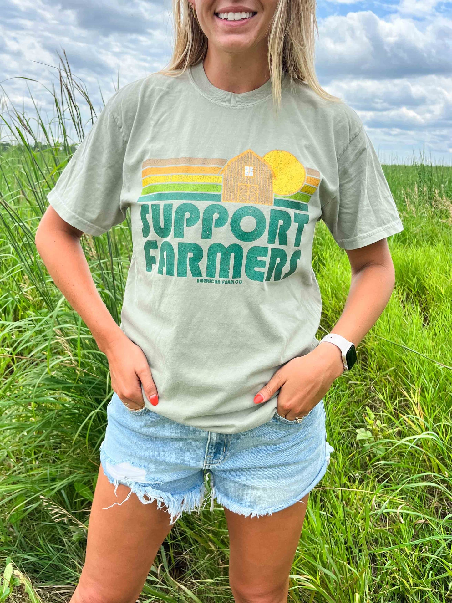 ‘Support Farmers’ Autumn Tee - American Farm Company