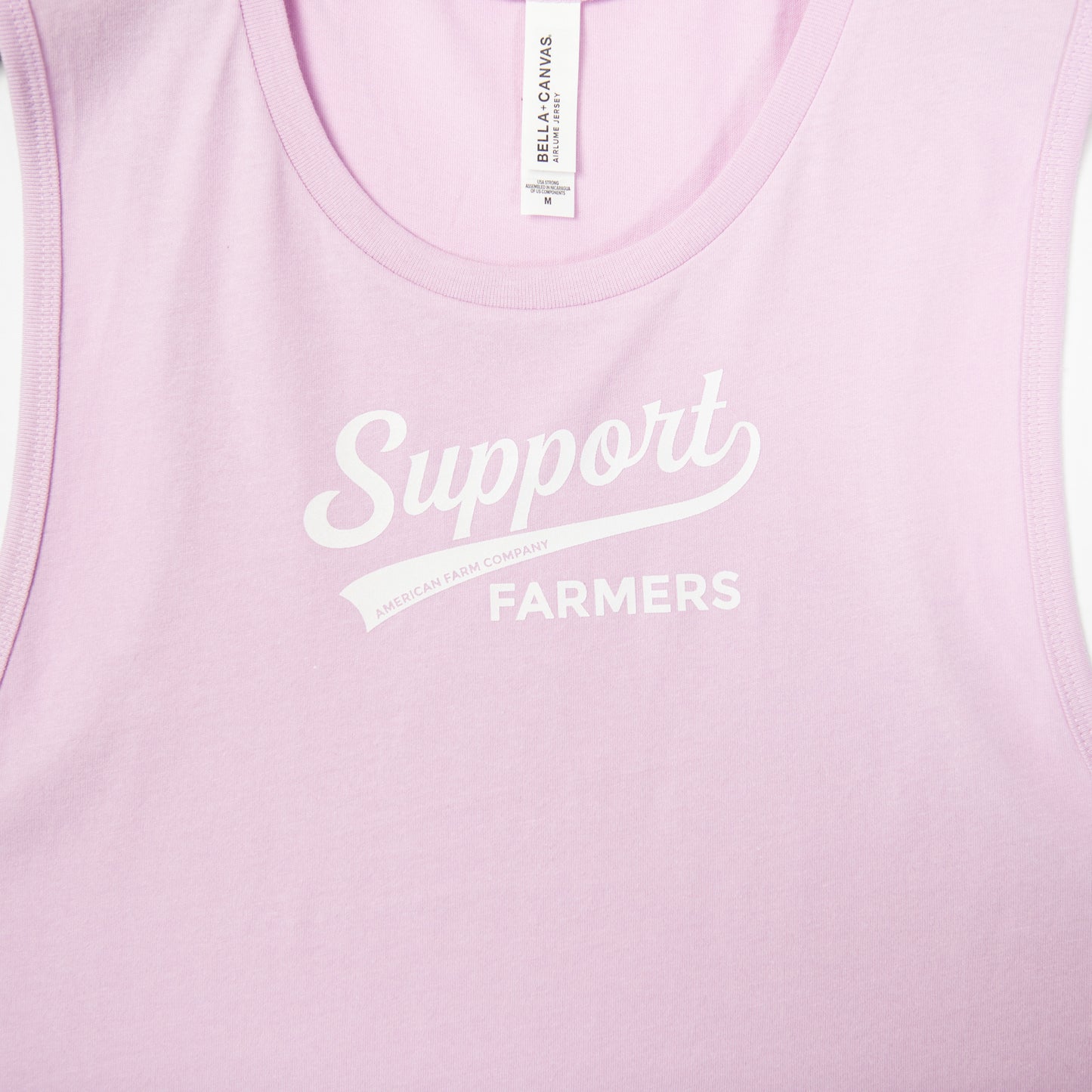 Support Farmers Banner Lilac Tank Top - American Farm Company