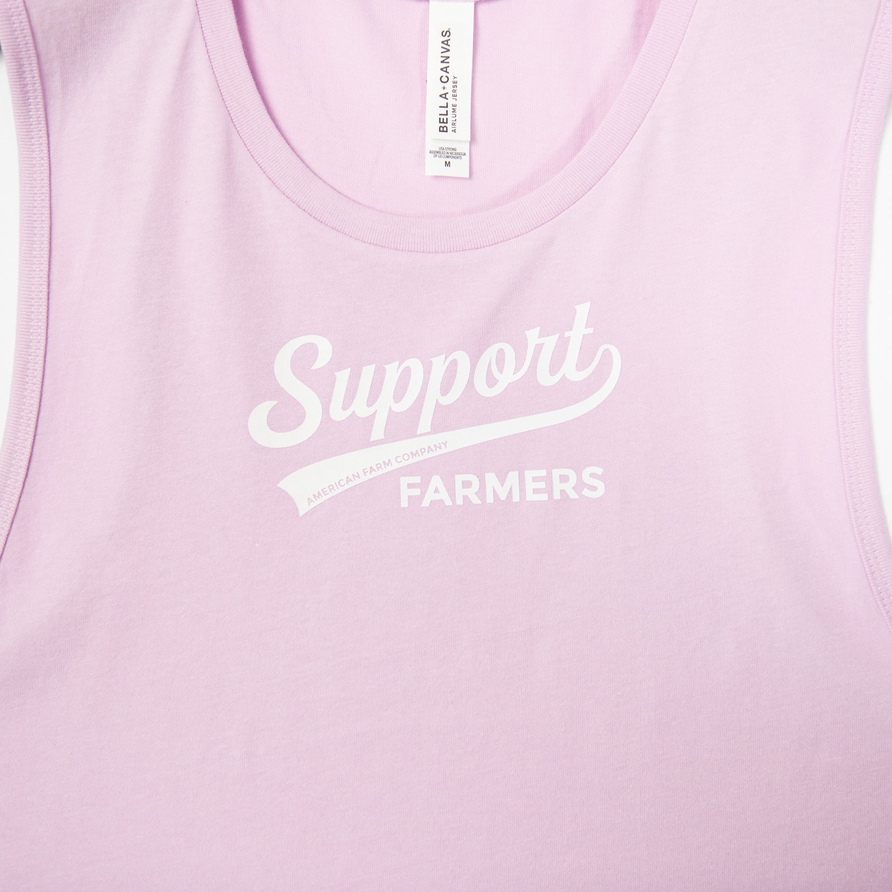 Support Farmers Banner Lilac Tank Top - American Farm Company