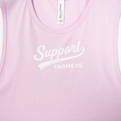Support Farmers Banner Lilac Tank Top - American Farm Company