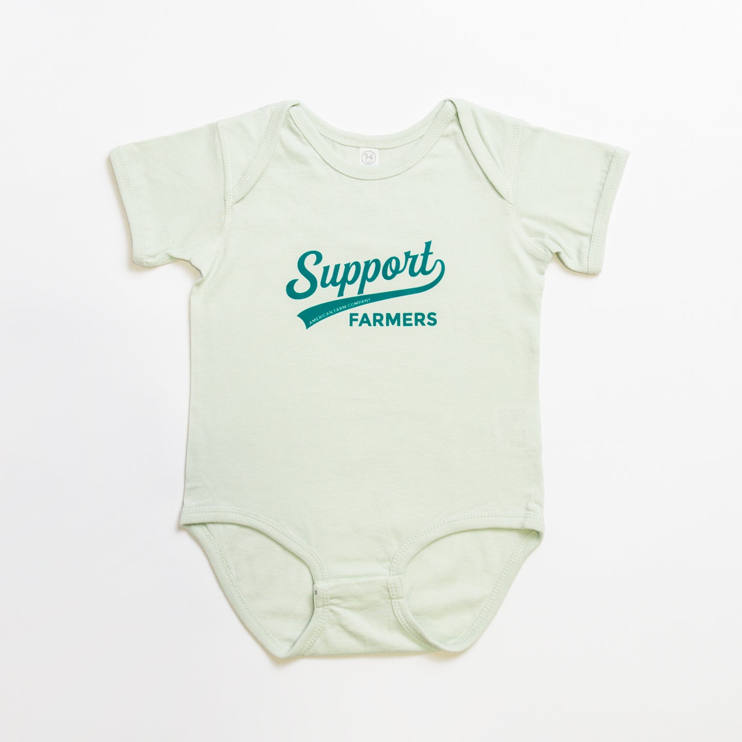 Support Farmers Banner Soft Green Onesie