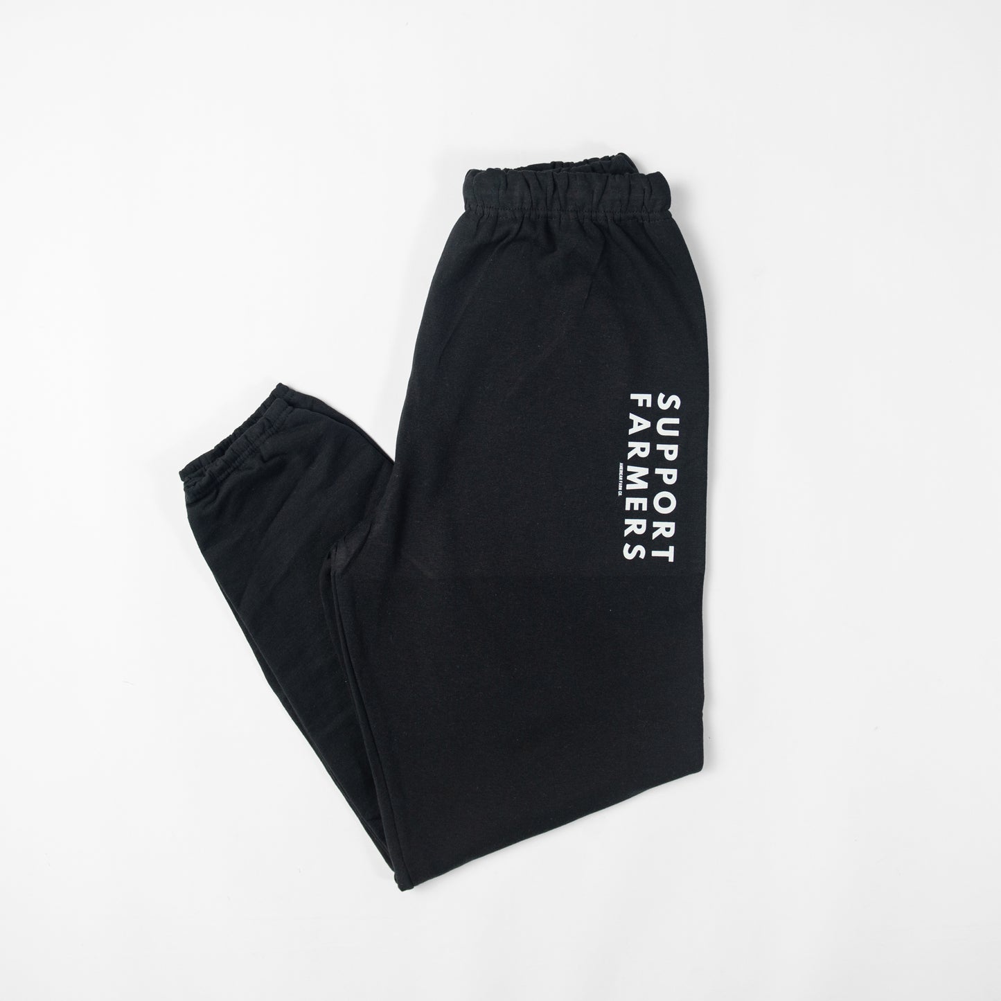 'Support Farmers' Black Sweatpants