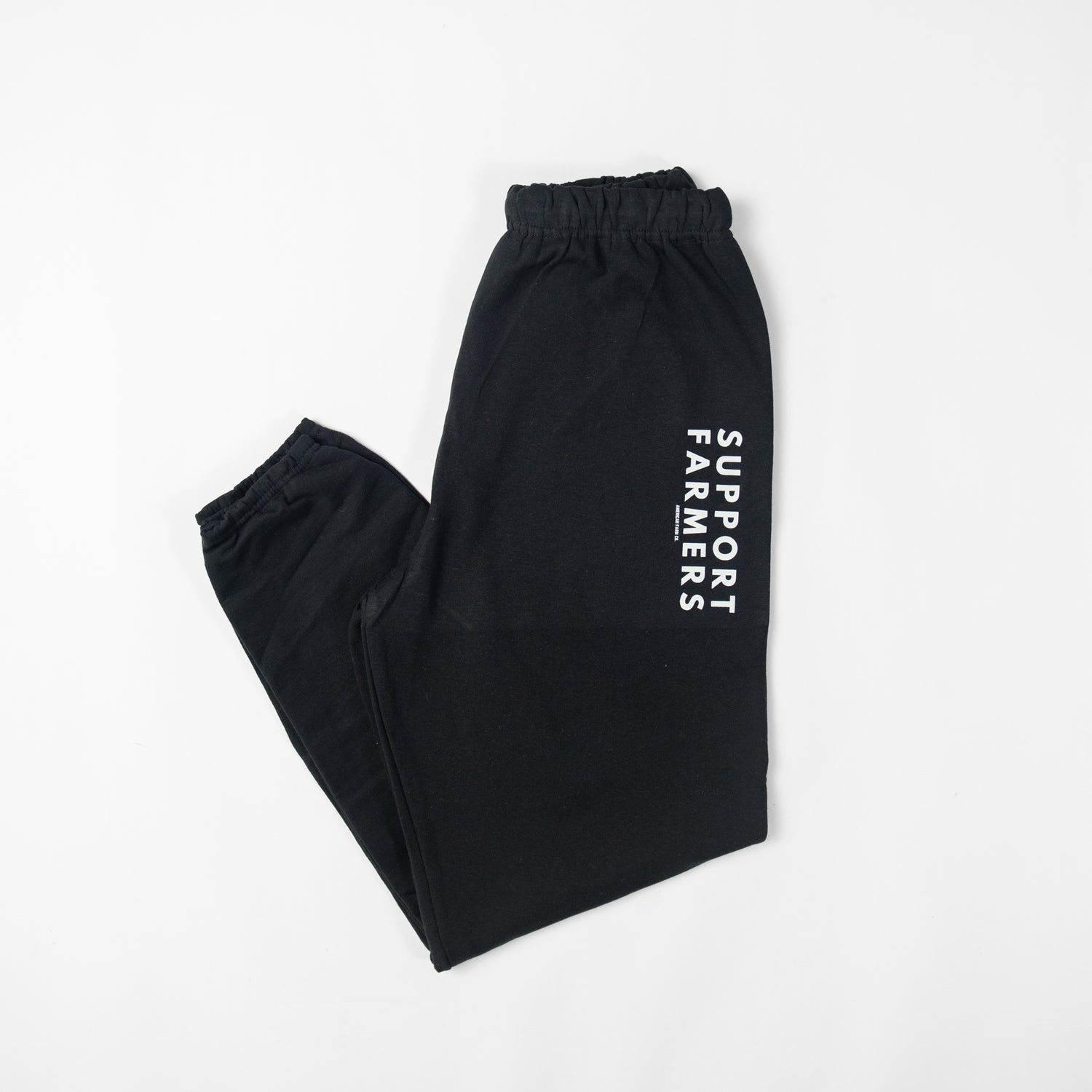 'Support Farmers' Black Sweatpants - American Farm Company