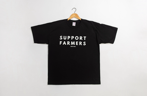 'Support Farmers' Black Tee (MIA)