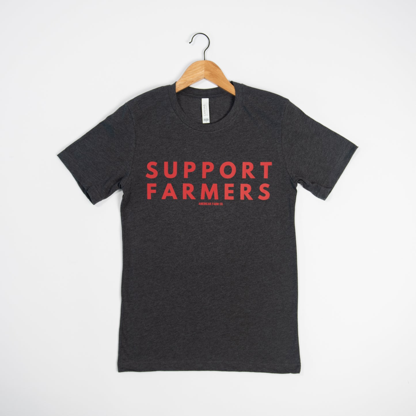 Support Farmers Charcoal Tee