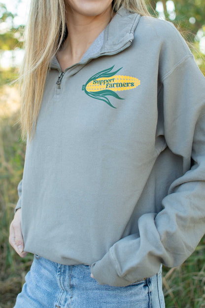 'Support Farmers' Corn 1/4 Zip [W]