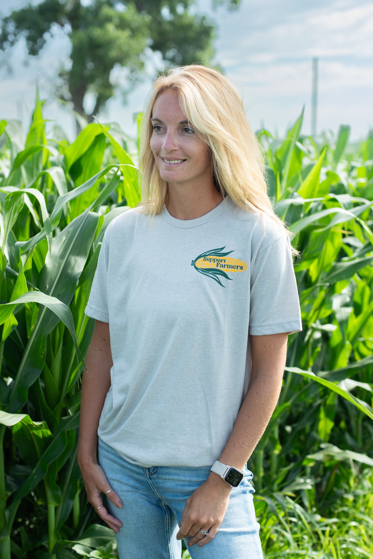 'Support Farmers' Corn Tee