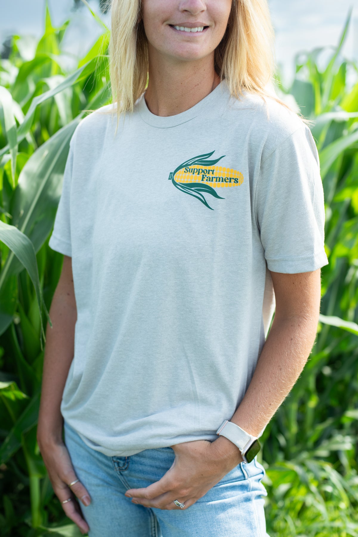 'Support Farmers' Corn Tee