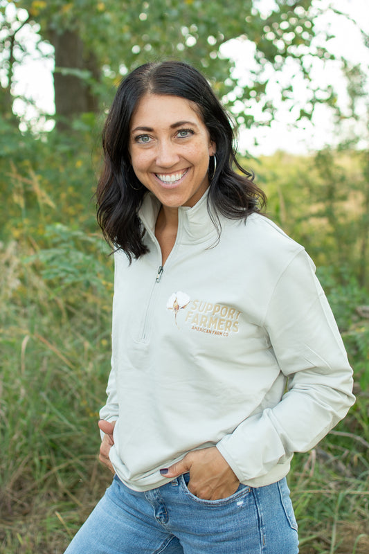 Support Farmers Cotton Performance 1/4 Zip Pullover