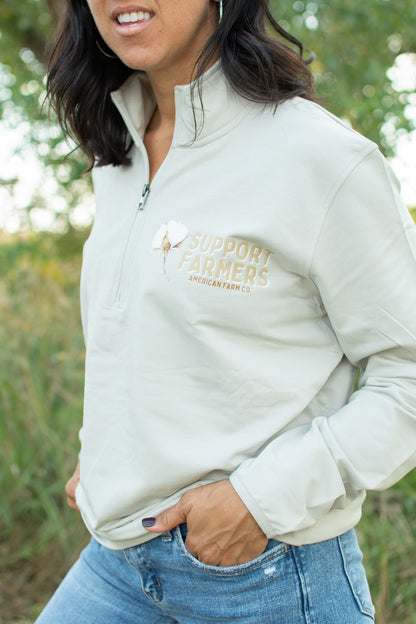 Support Farmers Cotton Performance 1/4 Zip Pullover