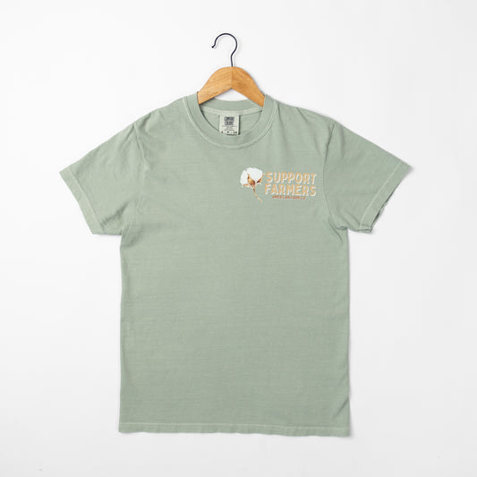 Support Farmers Cotton Sage Tee