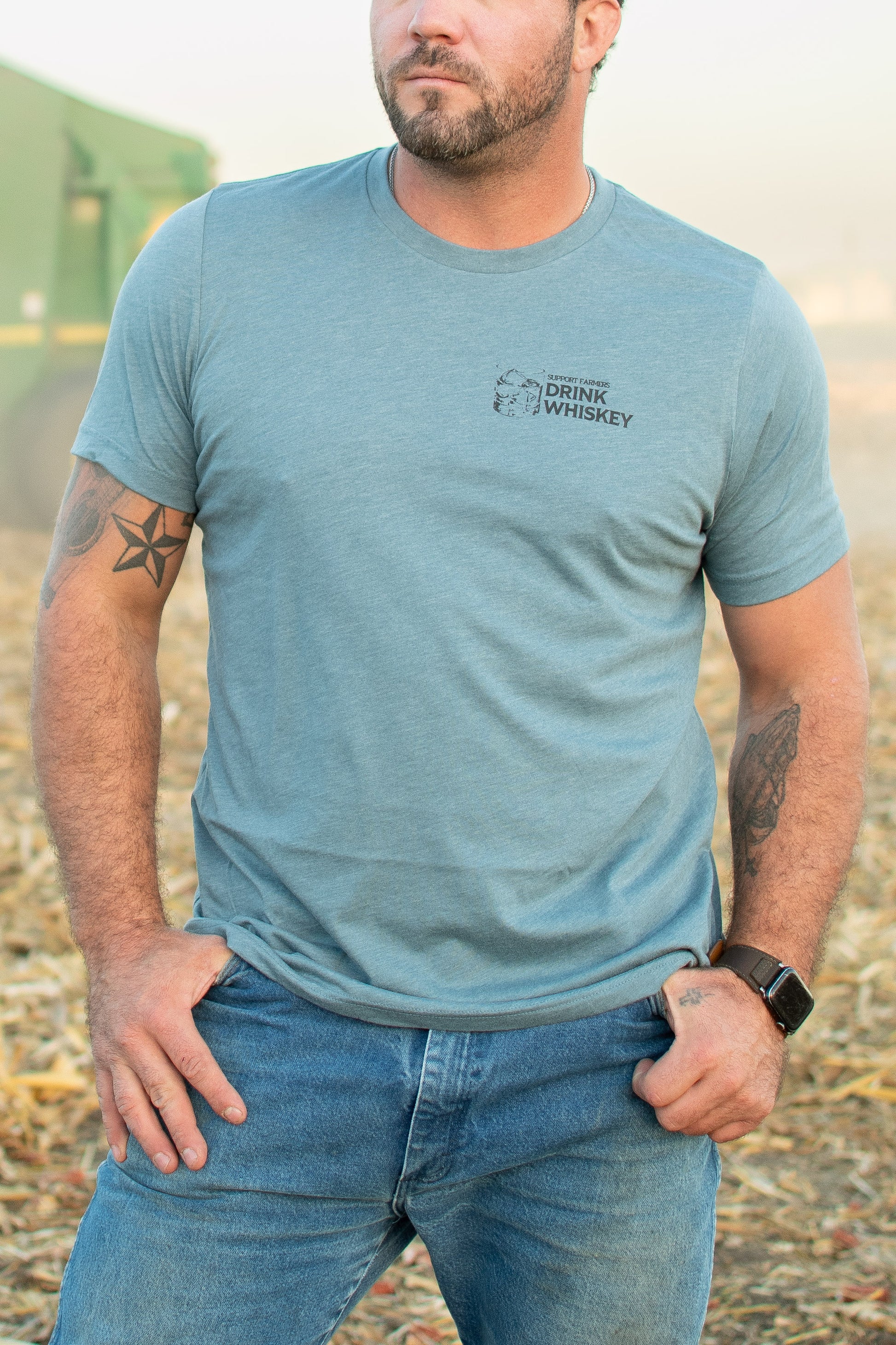 Support_Farmers_Drink_Whiskey_Tee_front [M] [LS]