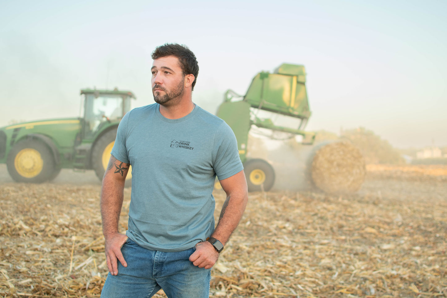 Support_Farmers_Drink_Whiskey_Tee_front [M] [LS]