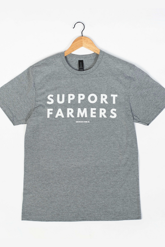 Support Farmers' Grey Tee