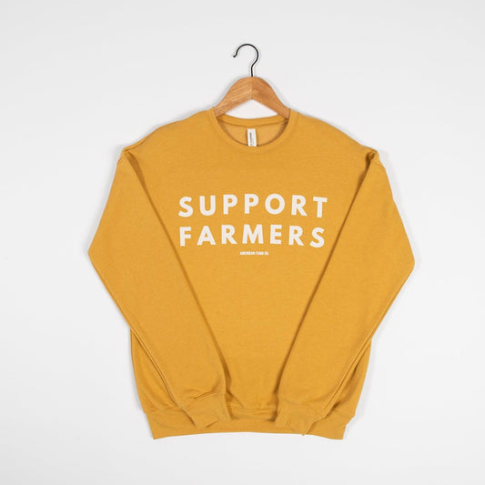 Support Farmers Mustard Crewneck - American Farm Company