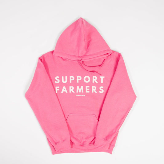 Support Farmers Pink Hoodie - American Farm Company