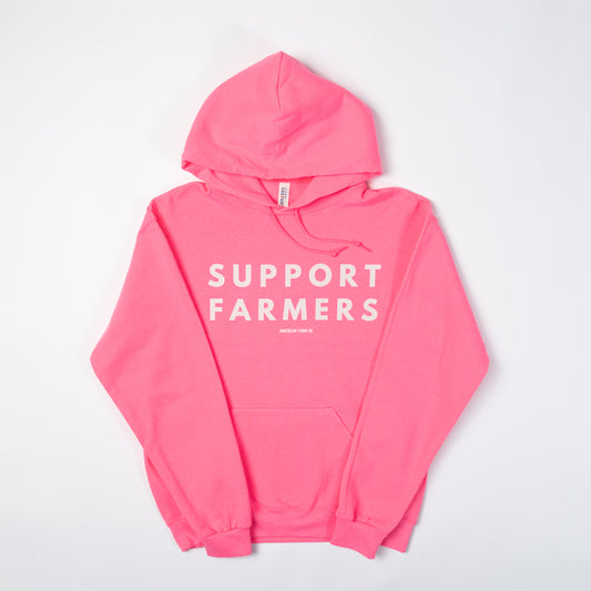 Support Farmers Pink Hoodie - American Farm Company