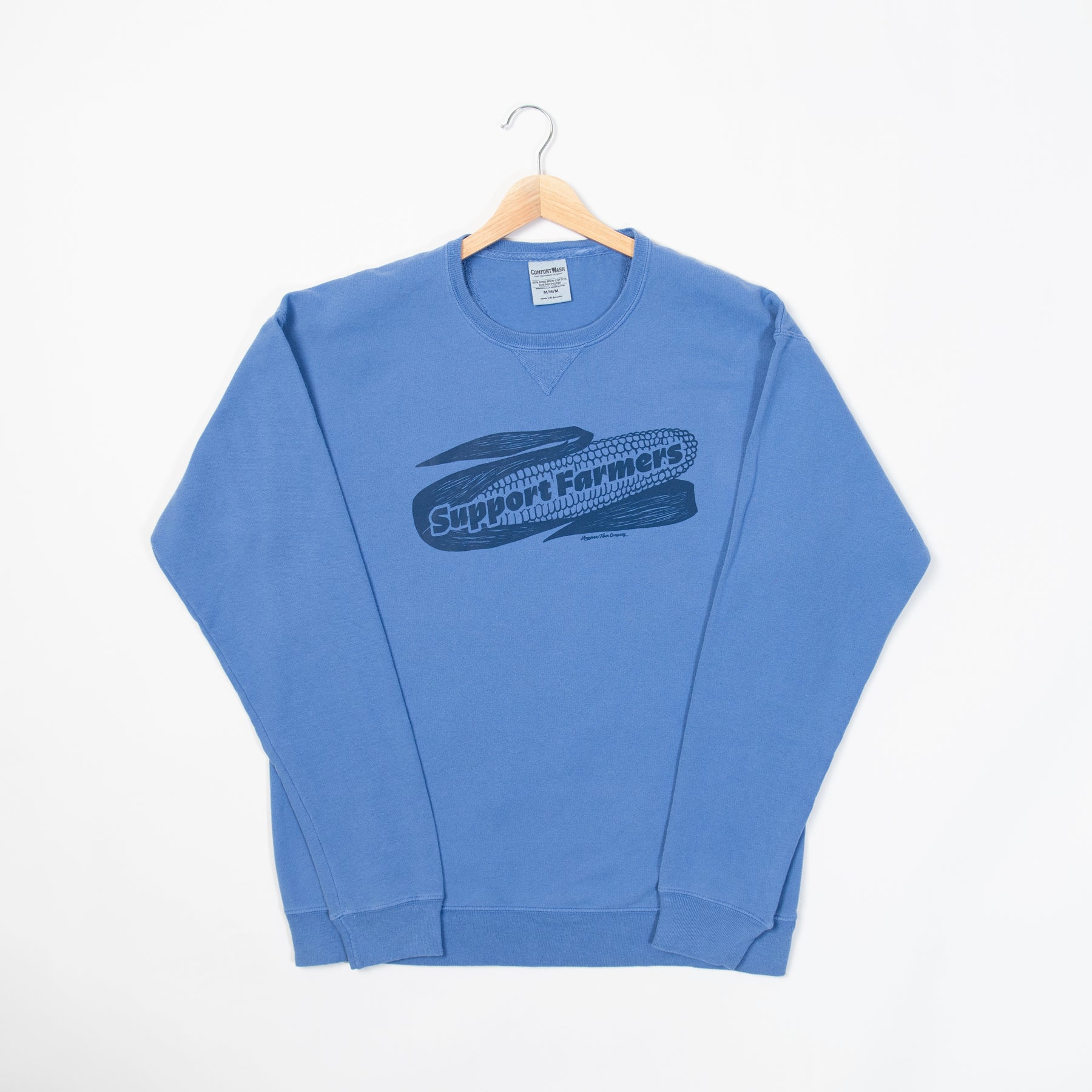 Retro Corn 'Support Farmers' Crewneck - American Farm Company