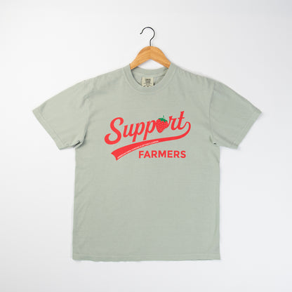 'Support Farmers' Strawberry Tee