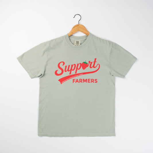 'Support Farmers' Strawberry Tee