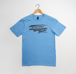 Support Farmers Warehouse Blue Tee