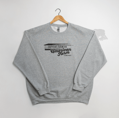 Support Farmers Warehouse Grey Crewneck