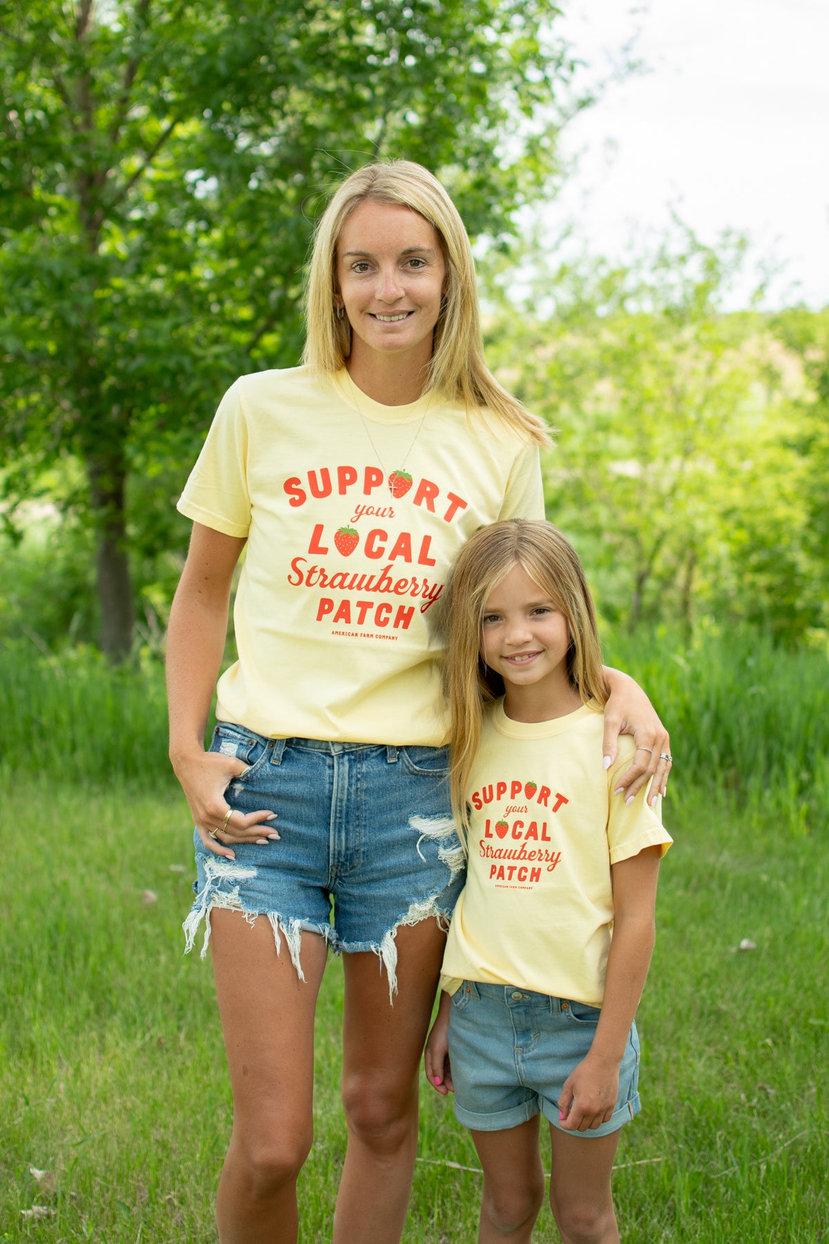 'Support Your Local Strawberry Patch' Yellow Tee
