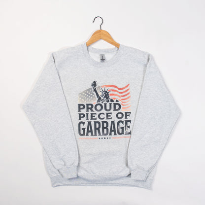 TRUMP 2024 'Proud Piece of Garbage' Crewneck - American Farm Company