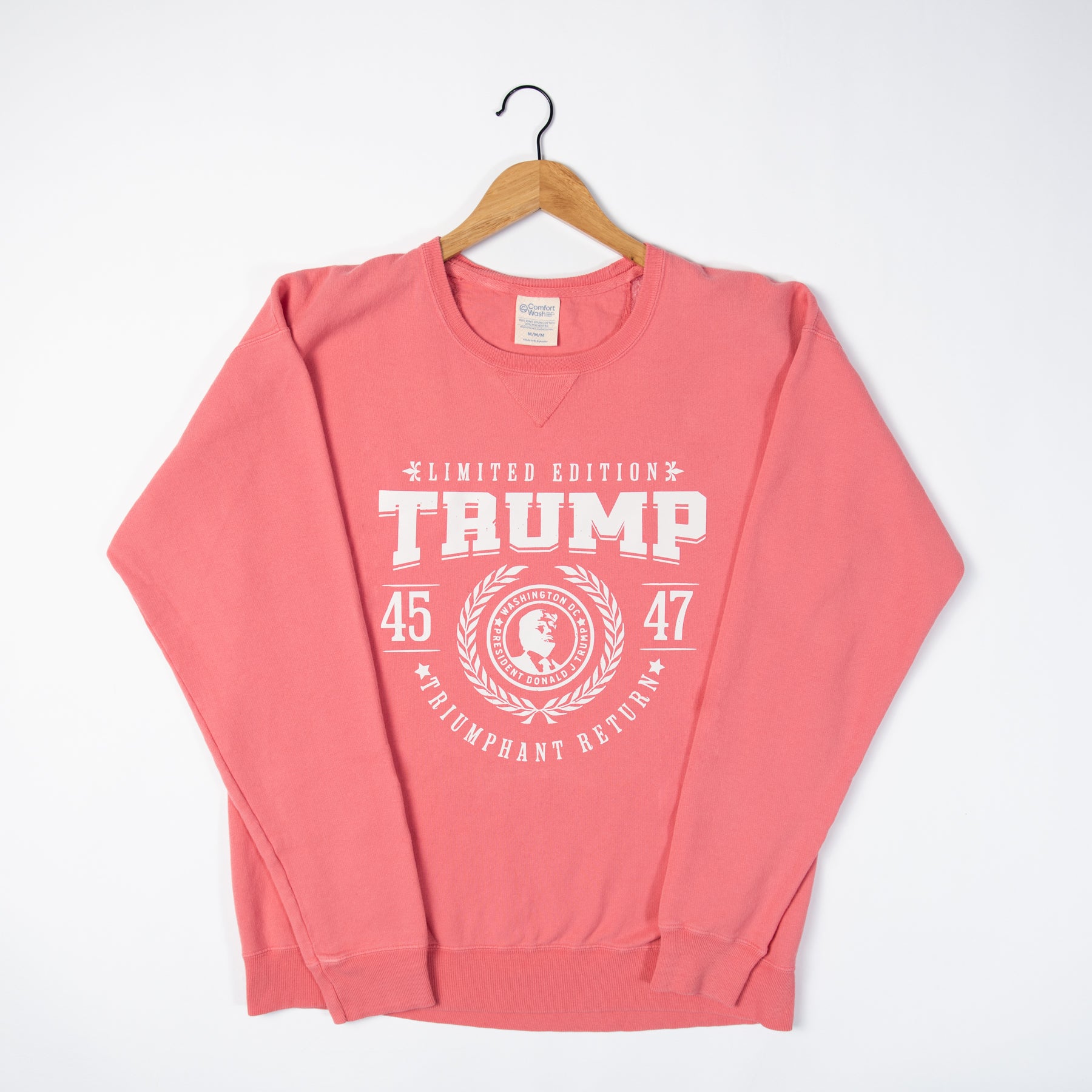 TRUMP 'Triumphant Return' Coral Crewneck - American Farm Company