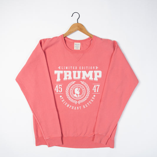 TRUMP 'Triumphant Return' Coral Crewneck - American Farm Company