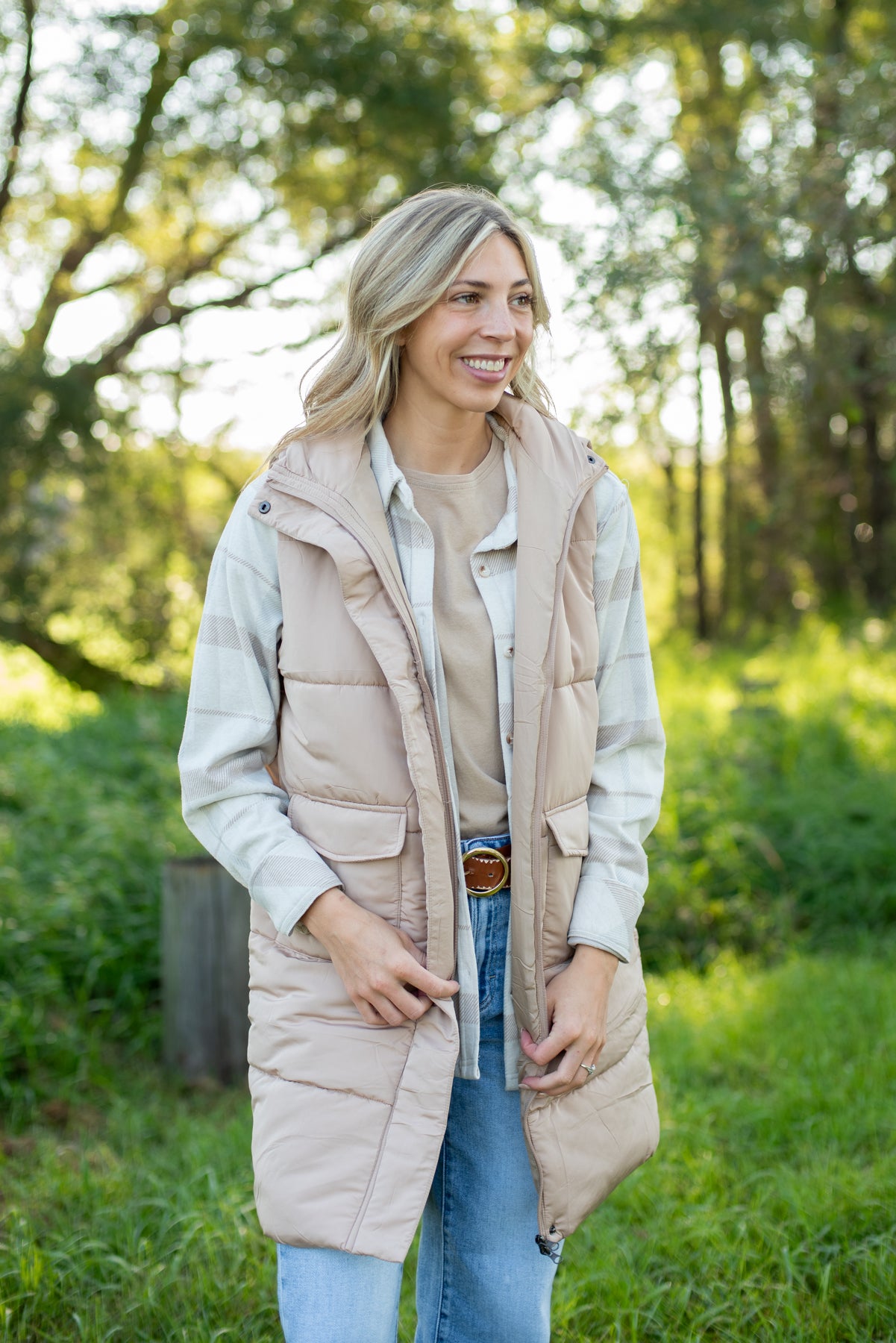 Tan Long Vest
