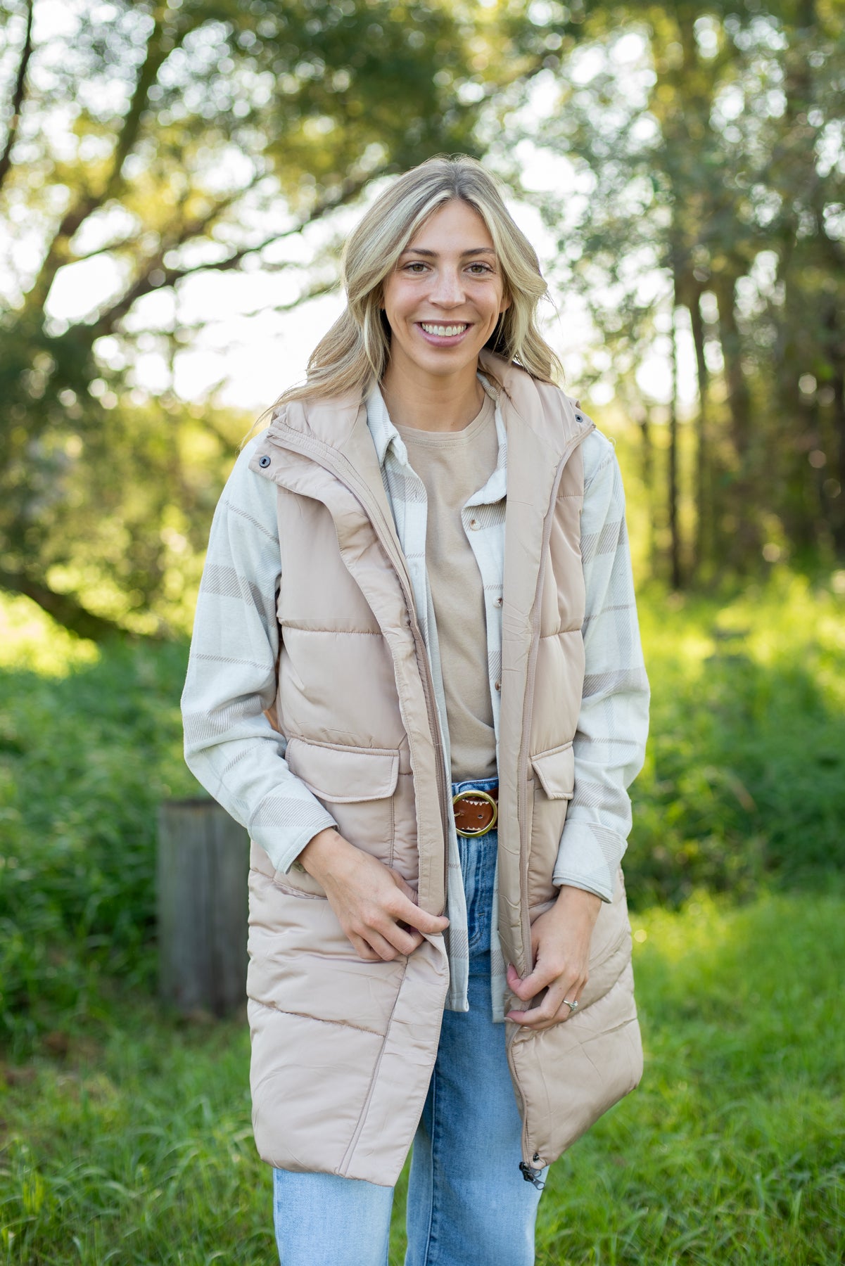 Tan Long Vest