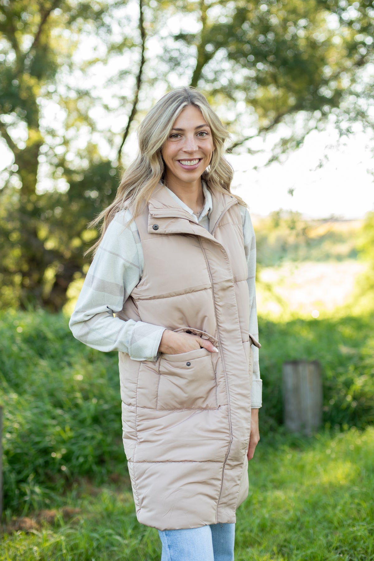 Tan Long Vest