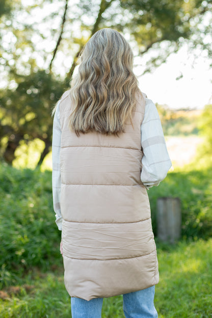 Tan Long Vest