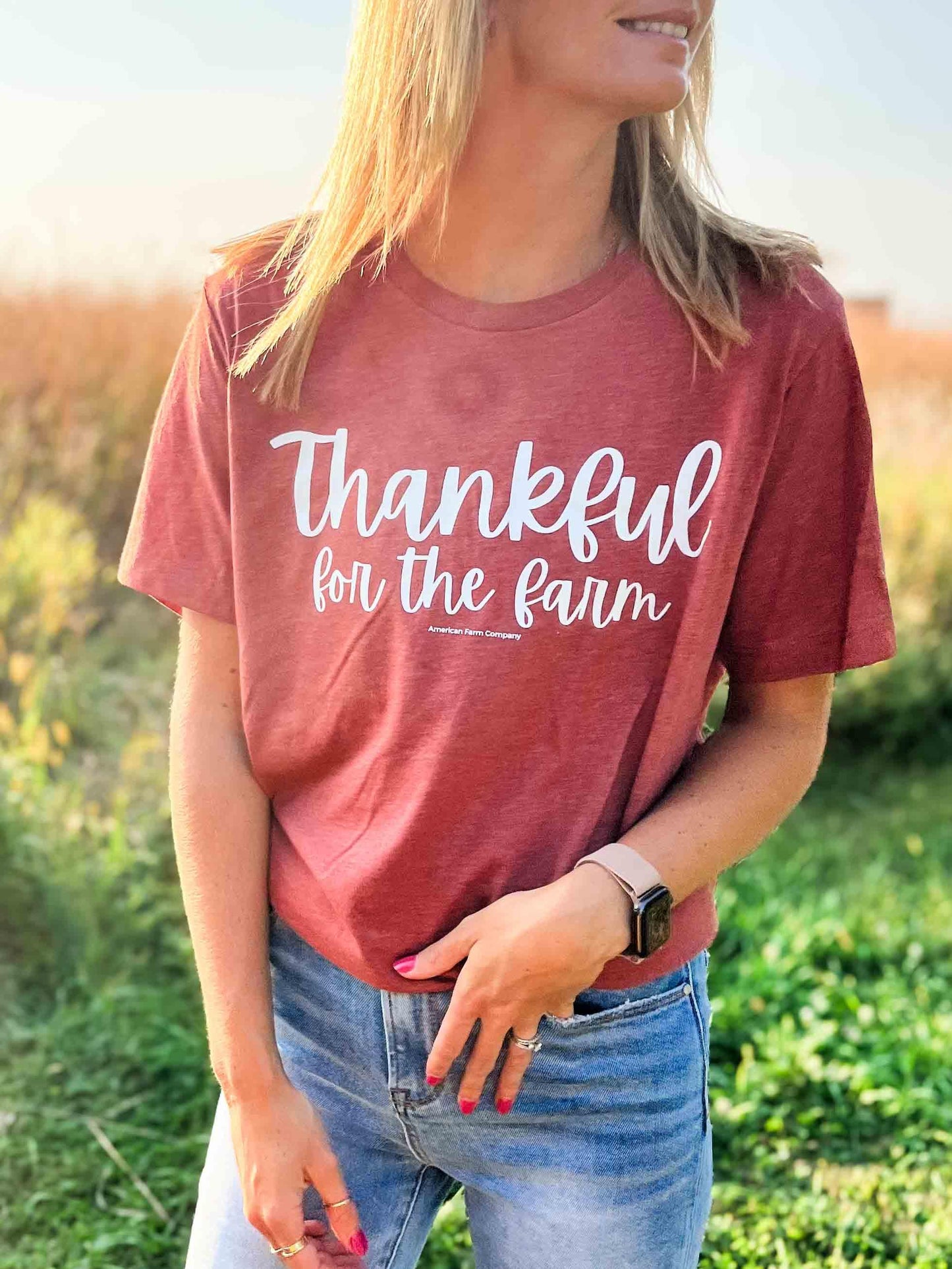 Thankful for the Farm Rust Tee - American Farm Company