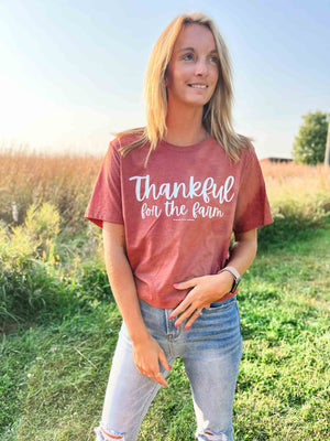 Thankful for the Farm Rust Tee