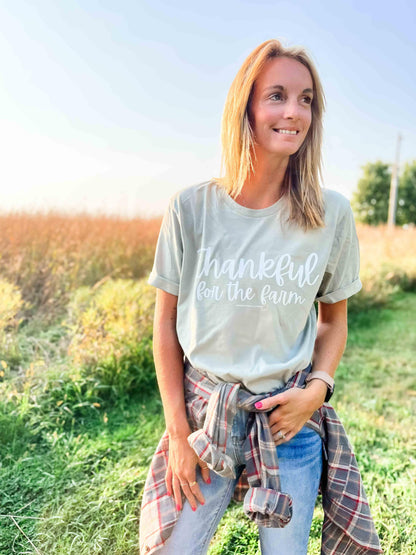 Thankful for the Farm Sage Tee - American Farm Company