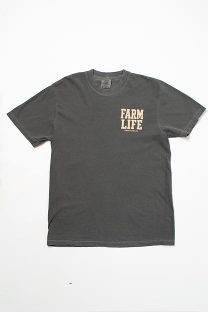 'The Farm Life Schedule' Charcoal Tee