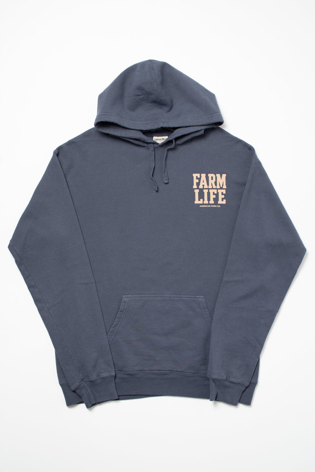 'The Farm Life Schedule' Washed Navy Hoodie