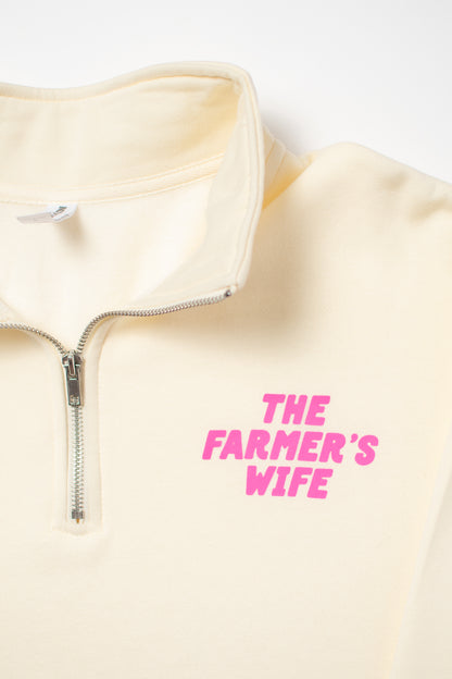 'The Farmer's Wife' Ivory 1/4 Zip