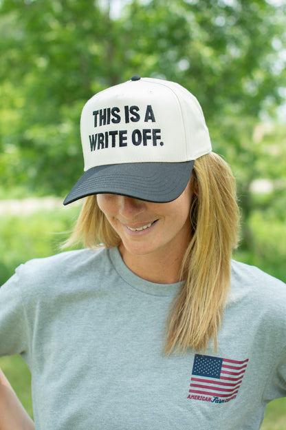 'This Is A Write Off.' Embroidered Trucker Hat