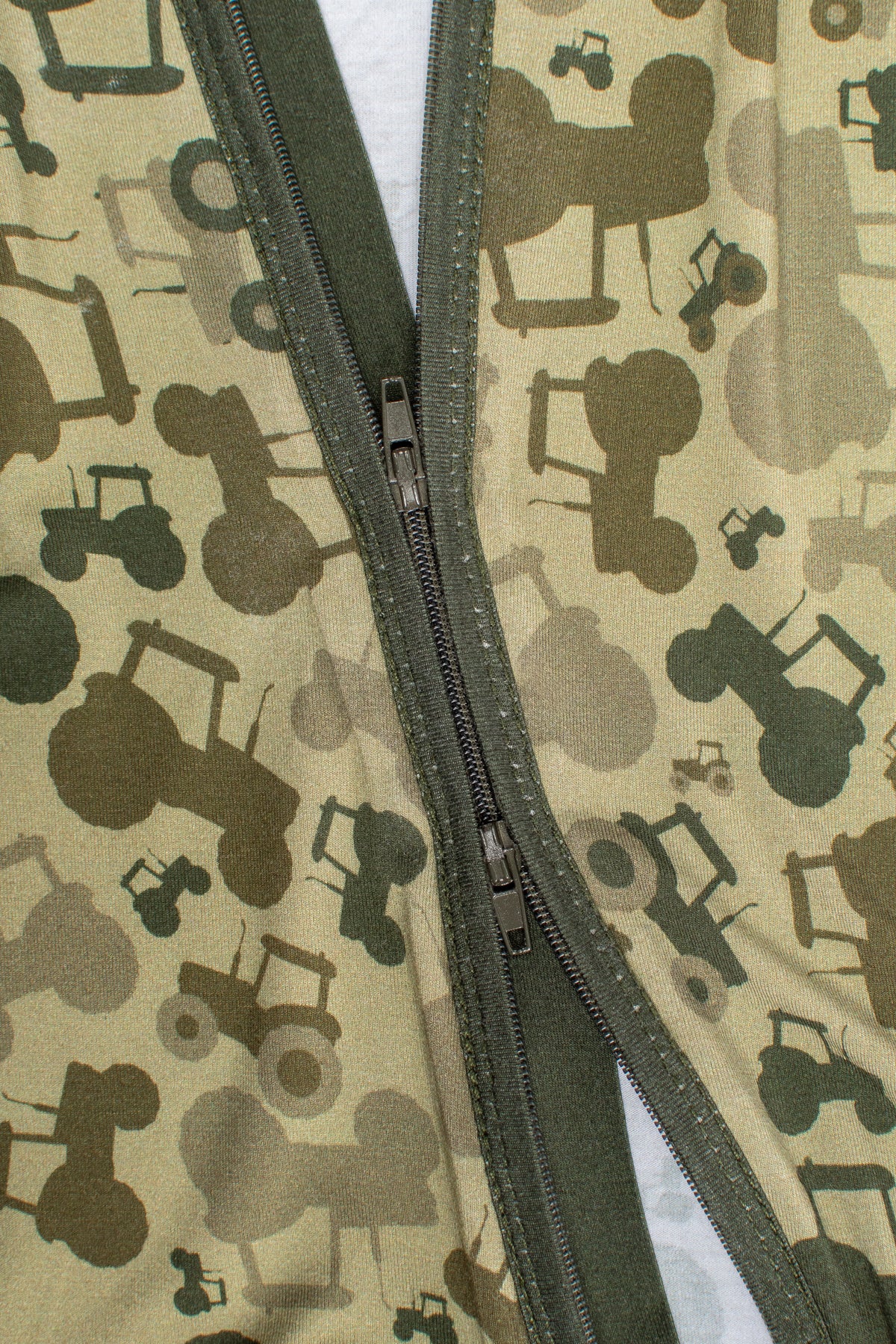Tractor Camo Baby Bamboo Zippy