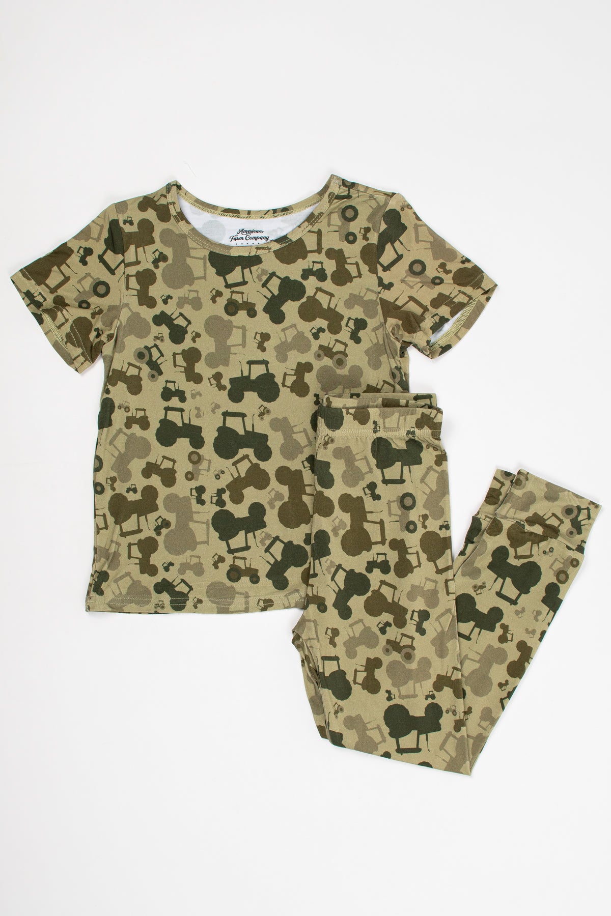 Tractor Camo Toddler/Youth Bamboo Pajama Set