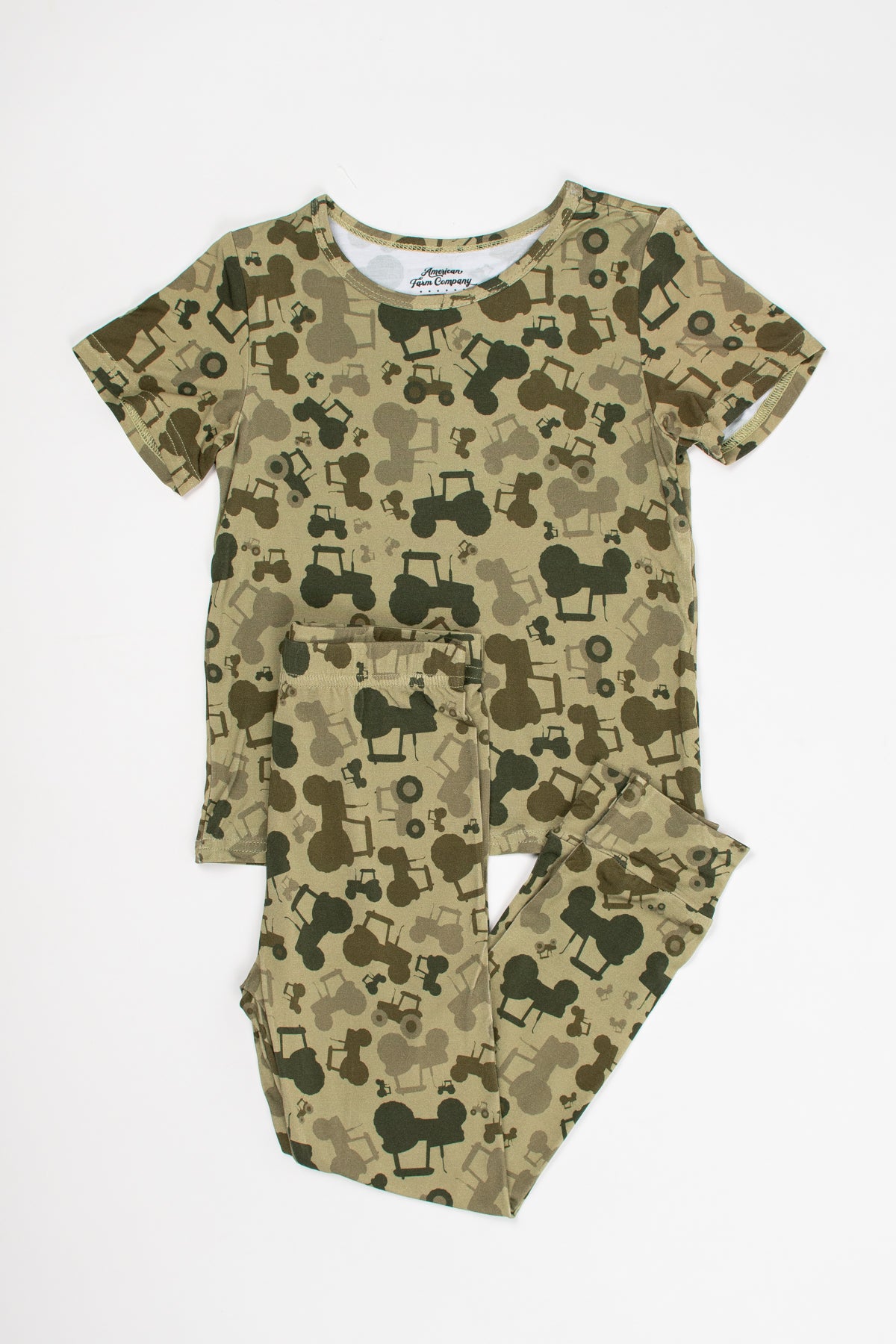 Tractor Camo Toddler/Youth Bamboo Pajama Set