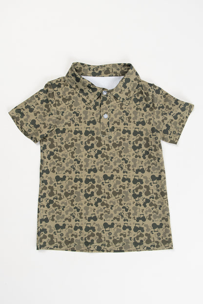 Tractor Camo Baby/Youth Performance Polo